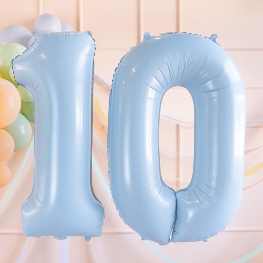 Srednji folija balon broj -1- svijetlo plavi, 72 cm - Slika 2