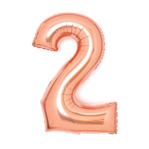 Folija balon  srednja  broj 2 Rose Gold, 65cm