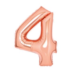 Folija balon srednji  broj 4 Rose Gold
