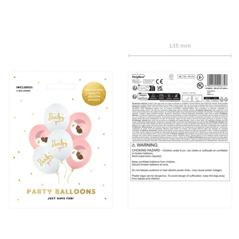 Balon tisak Baby girl-6 kom - Slika 2