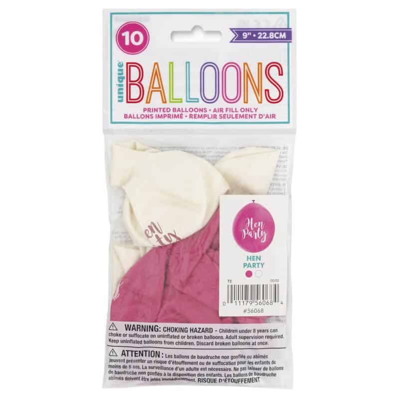 Baloni tisak, HEN PARTY, 10kom - Slika 2