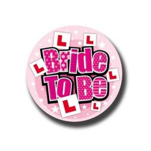 Bedž ''Bride to be'' -veliki