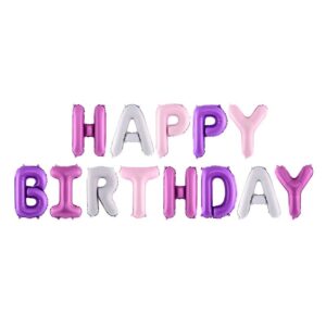 Balon folija -  SLOVA - happy birthday, MIX