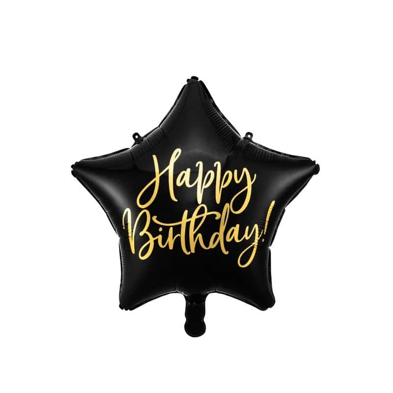 Folija balon 48cm zvijezda - HB CRNA