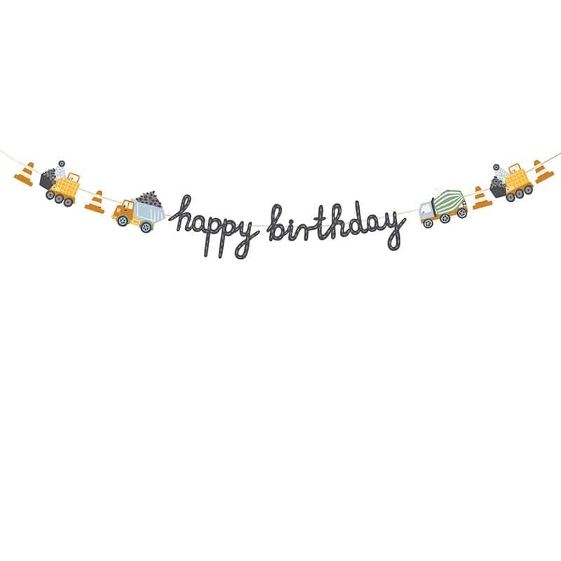 Girlanda CONSTRUCTION HAPPY BIRTHDAY- 2m