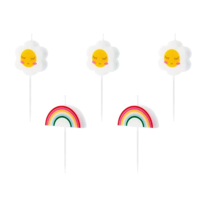 Svjećice DAISY & RAINBOW 5 kom