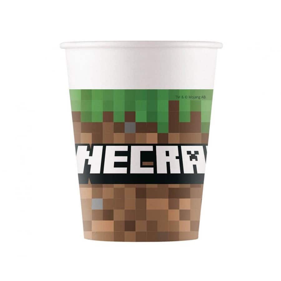Čaše papirnate Minecraft, 200ml, 8 kom