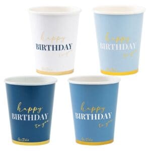 Čaše papir omot HB to you-plave, 250 ml, 8 kom