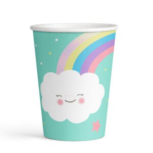 Papirnate čaše Rainbow&cloud  8 kom