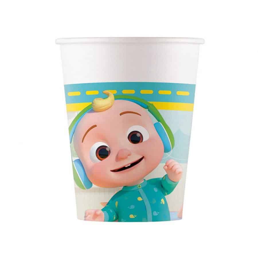 Čaše papirnate COCOMELON, 200ml, 8kom