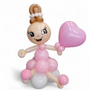 Curica sa srcem 60 cm figura od balona