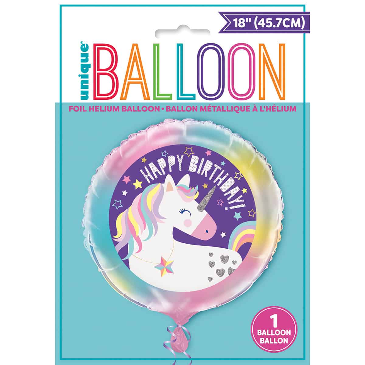 Folija balon 43 cm unicorn - Slika 2