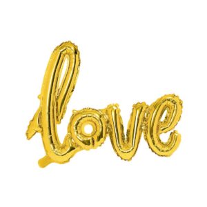 Folija balon Love 73x59cm, zlatna