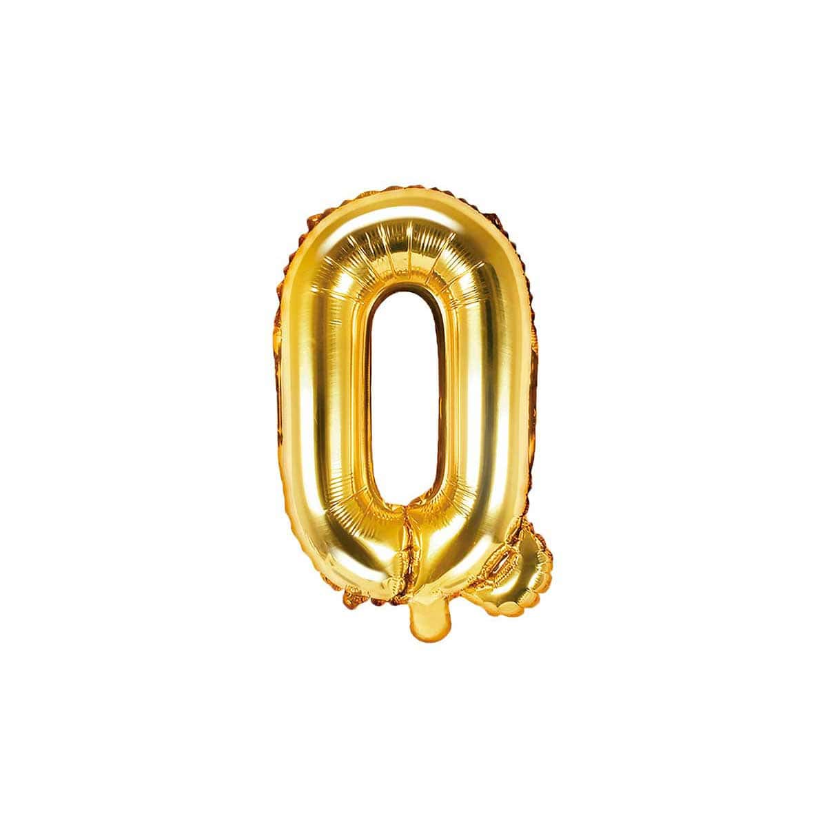 Folija balon Slovo "Q", 35cm, zlatna
