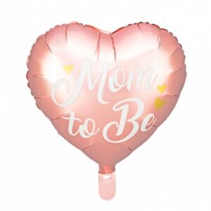 Folija balon 48 cm srce Mom to be ROZO