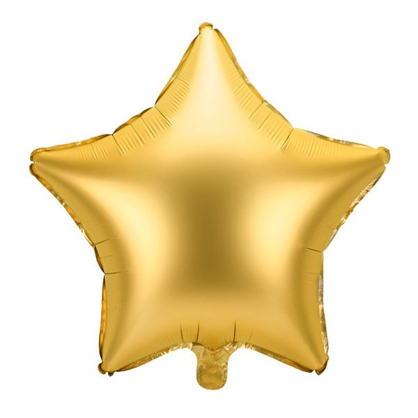 Folija balon zvijezda 43 cm zlatna mat