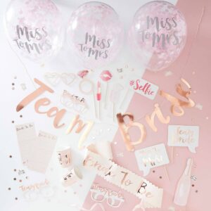 Hen party rose gold set