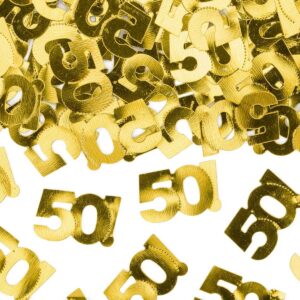 Metalik zlatne konfete broj 50, 15g