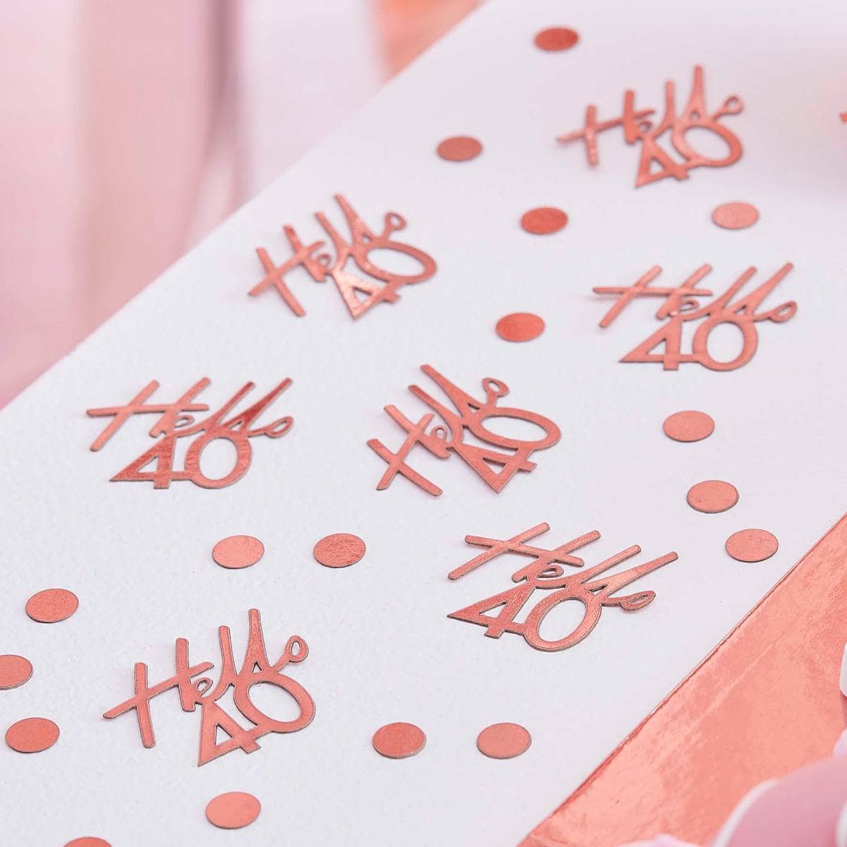 Konfeti Hello 40, rose gold, 13g - Slika 2