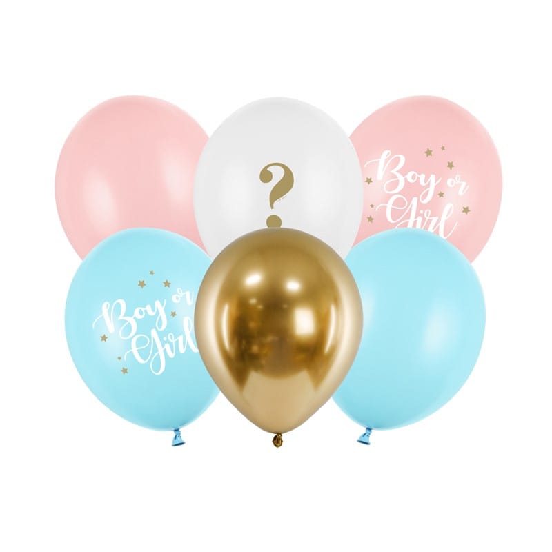 Balon tisak - boy or girl mix, 6kom