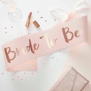 Lenta roza sa rose gold "Bride to be"
