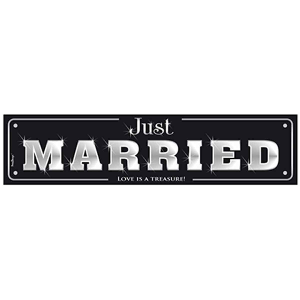 Natpis za tablice ''Just Married''