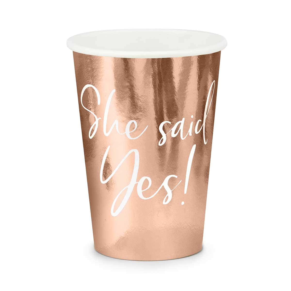 Čaše papirnate She Said yes, 220 ml 6 kom