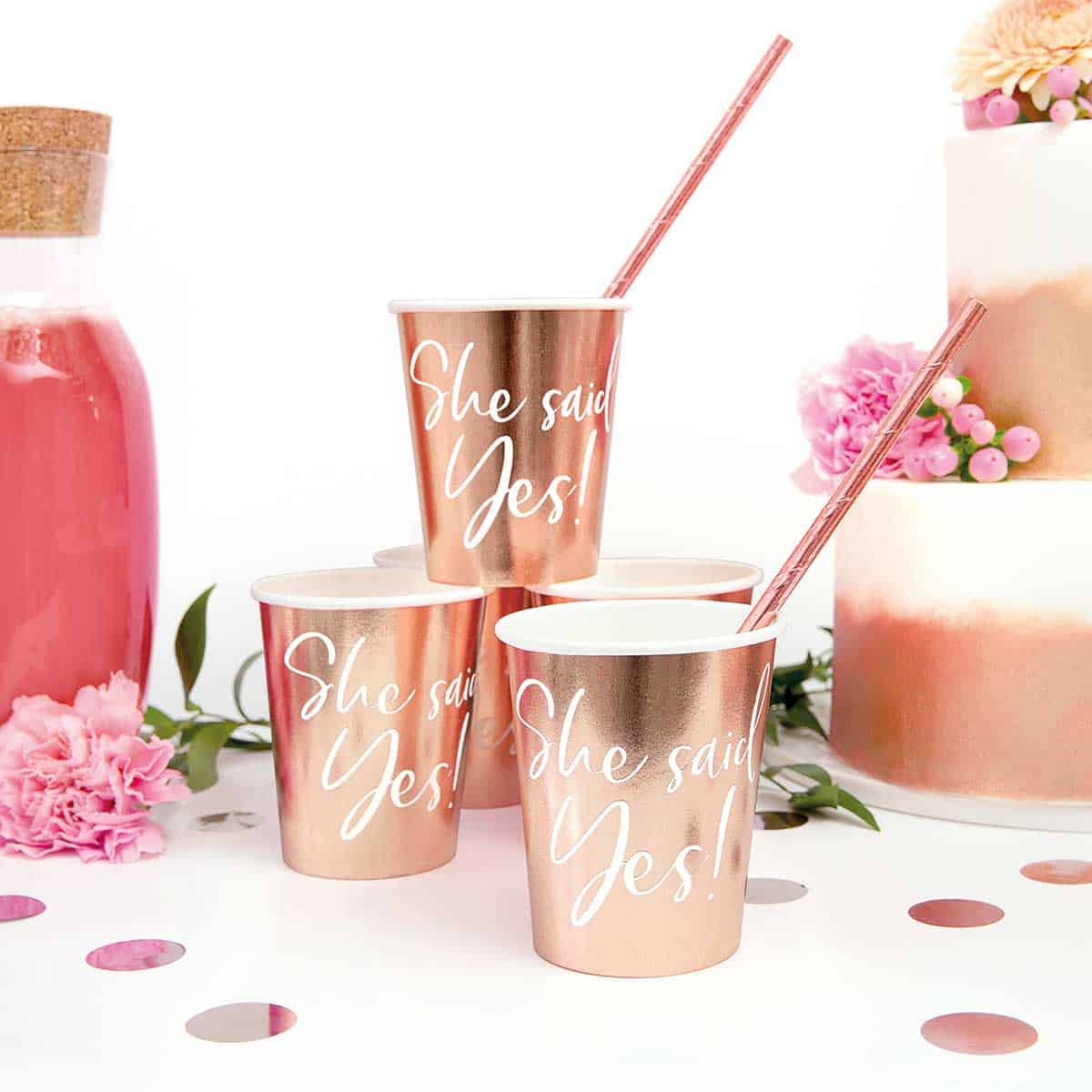 Čaše papirnate She Said yes, 220 ml 6 kom - Slika 2