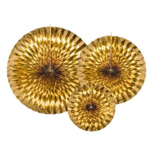 Papirnate rosette Zlatne 3 kom