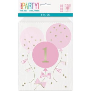 Vrećice papirnate karirano roze 1. rođ 8kom