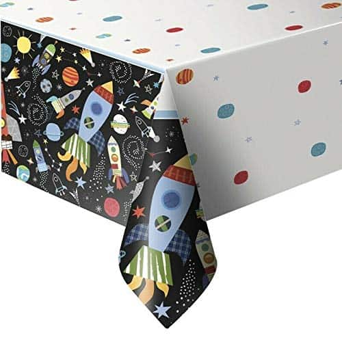 Stolnjak plastični 213x137 Space party - Slika 2
