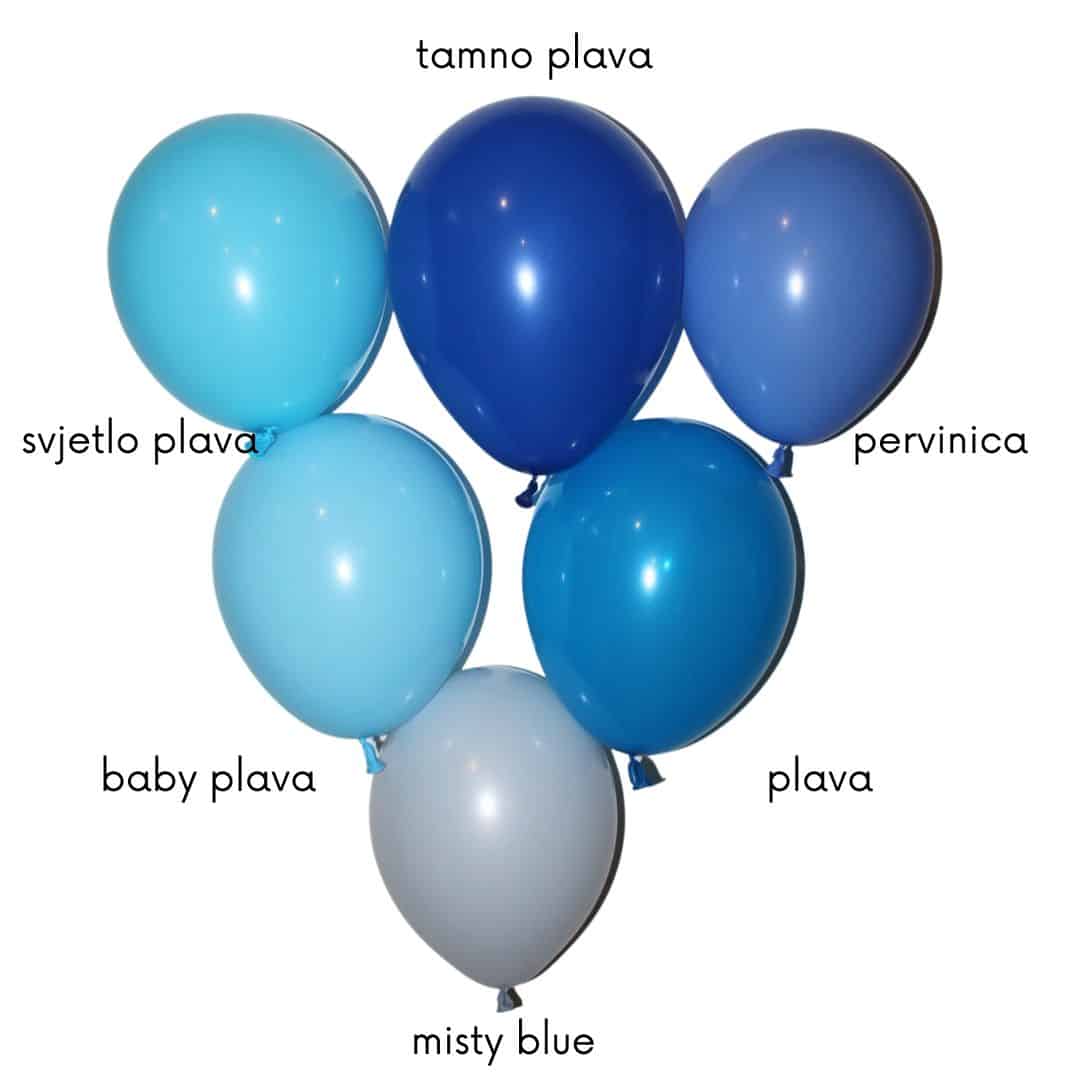 Balon T PLAVA Pastel - više veličina - Slika 2
