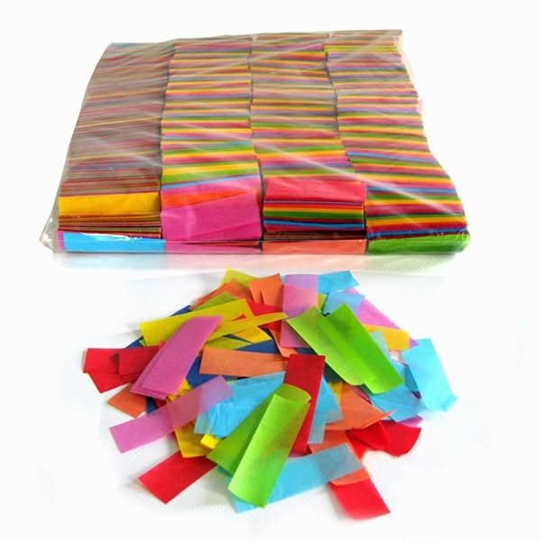 Konfeti papirnati 1.7 x 5.5 cm 1 kg šareni