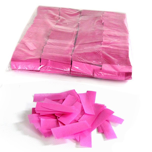 Konfeti papirnati 1.7 x 5.5 cm 1 kg rozi
