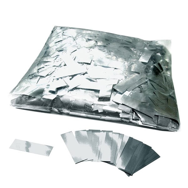 Konfeti metalik 1.7x5.5cm 1 kg srebrni