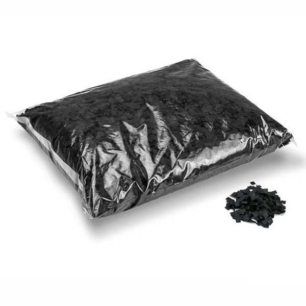 Konfeti papirnati 6x6mm 1kg crna