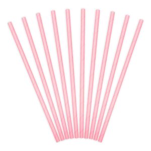 Papirnate slamke svjetlo roze boje, 19.5cm 10kom