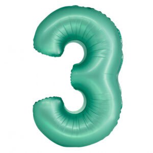 Srednji folija balon broj 3 mint mat
