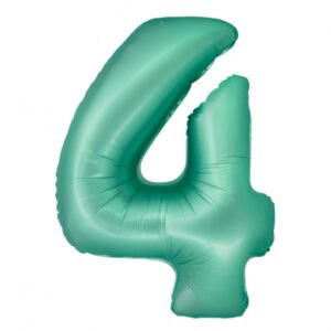 Srednji folija balon broj 4 mint mat