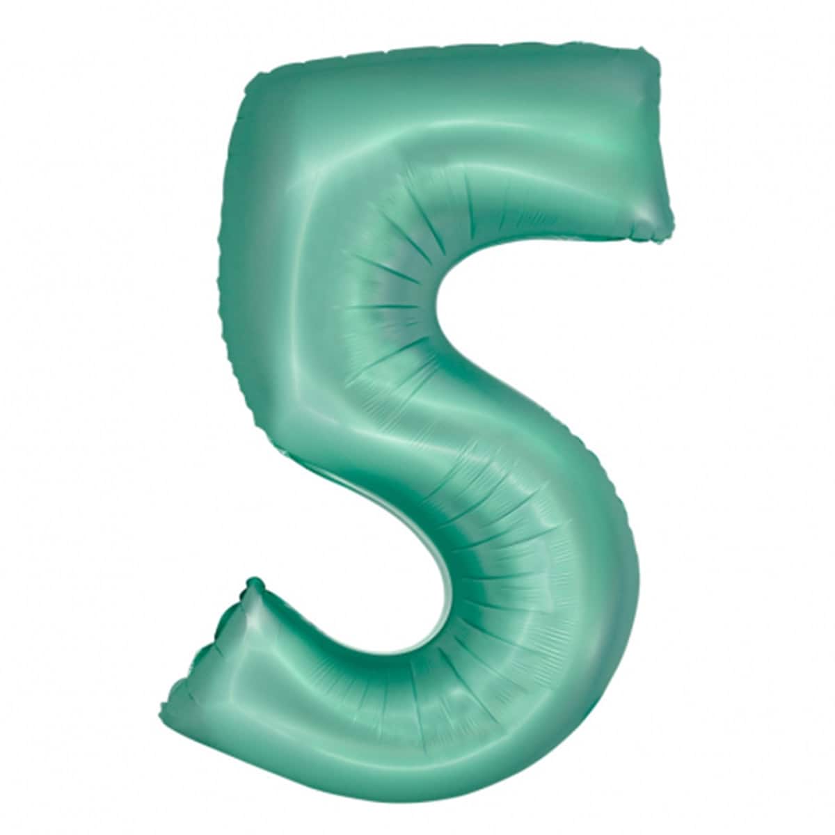 Srednji folija balon broj 5 mint mat