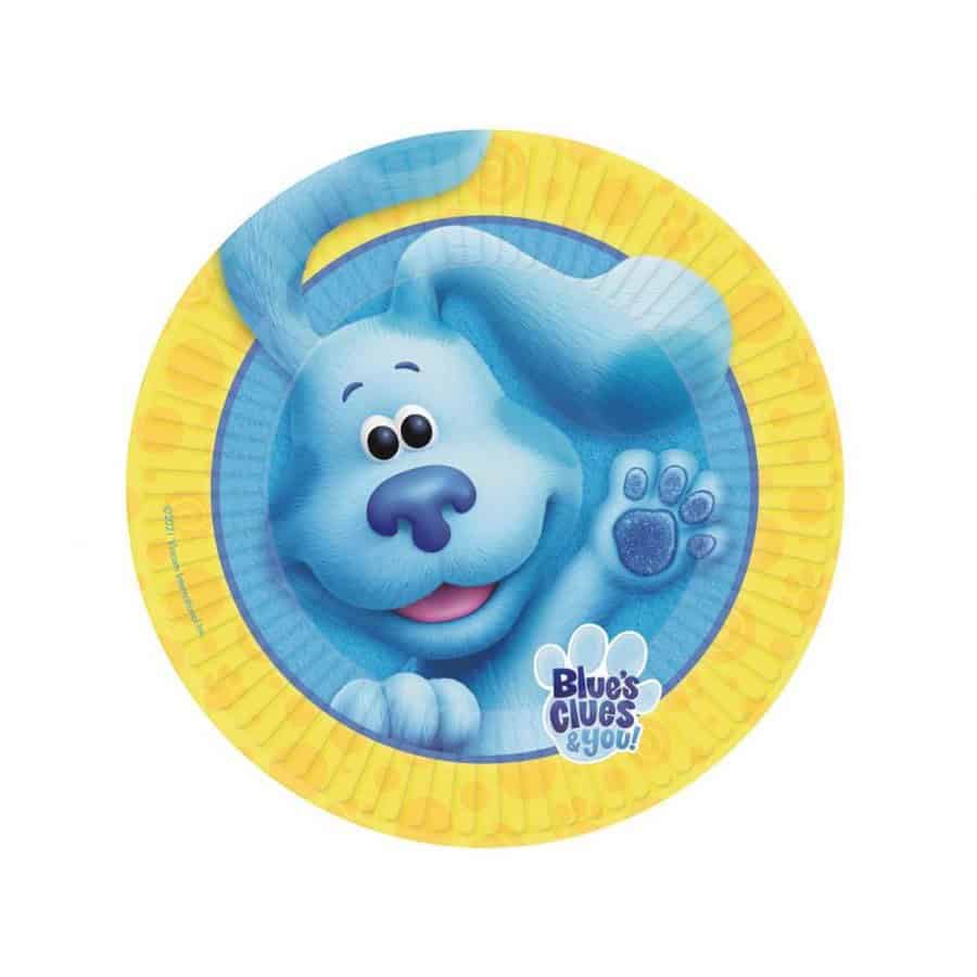 Tanjuri papirnati Blue's Clues, 23 cm, 8 kom