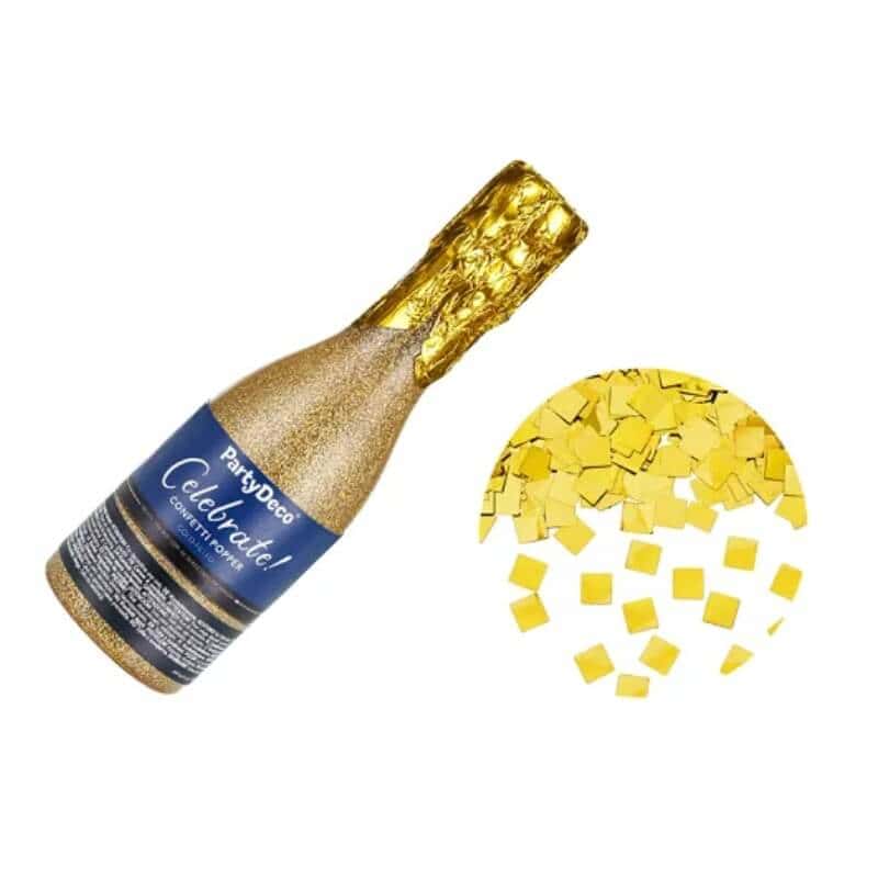 Top konfeta boca šampanjca 20cm -zlatna