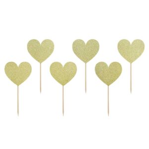Ukras za muffin - Hearts 6 kom