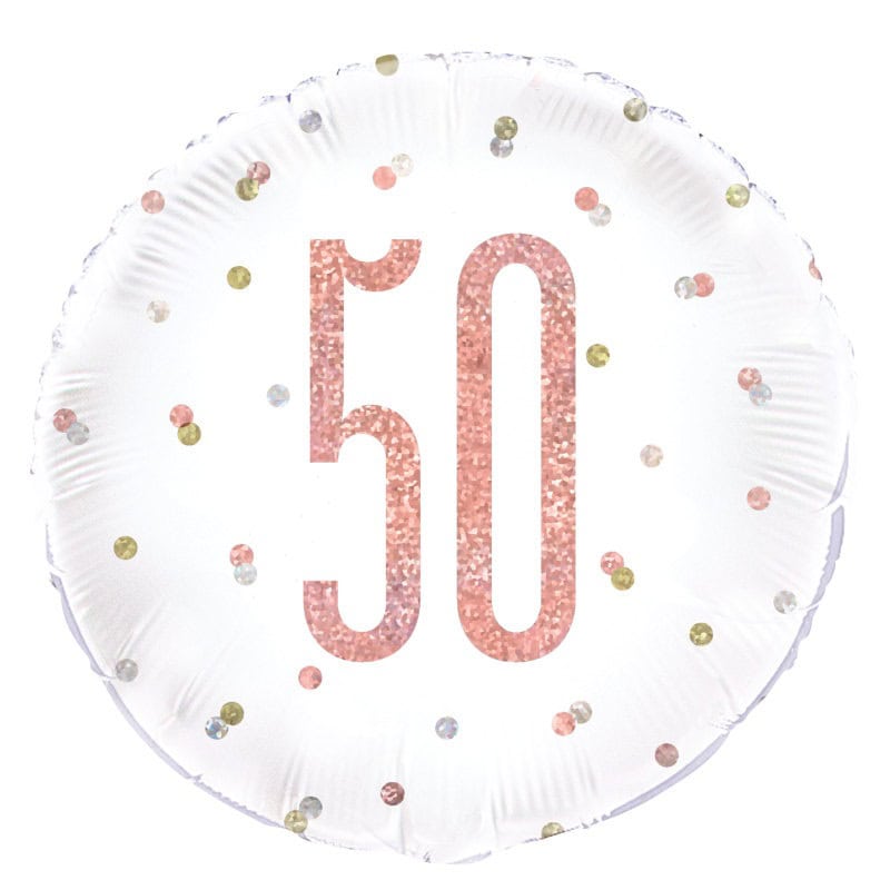 Folija balon 50 rosegold, 43cm