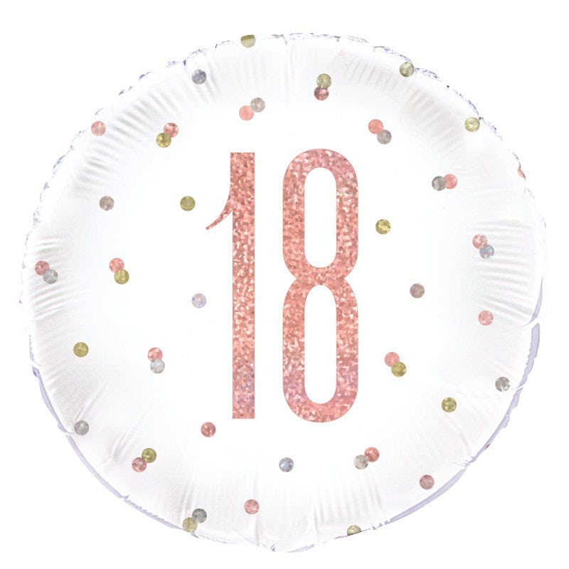 Folija balon 18 rosegold, 43cm