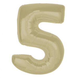 Veliki folija balon broj 5 -BEŽ