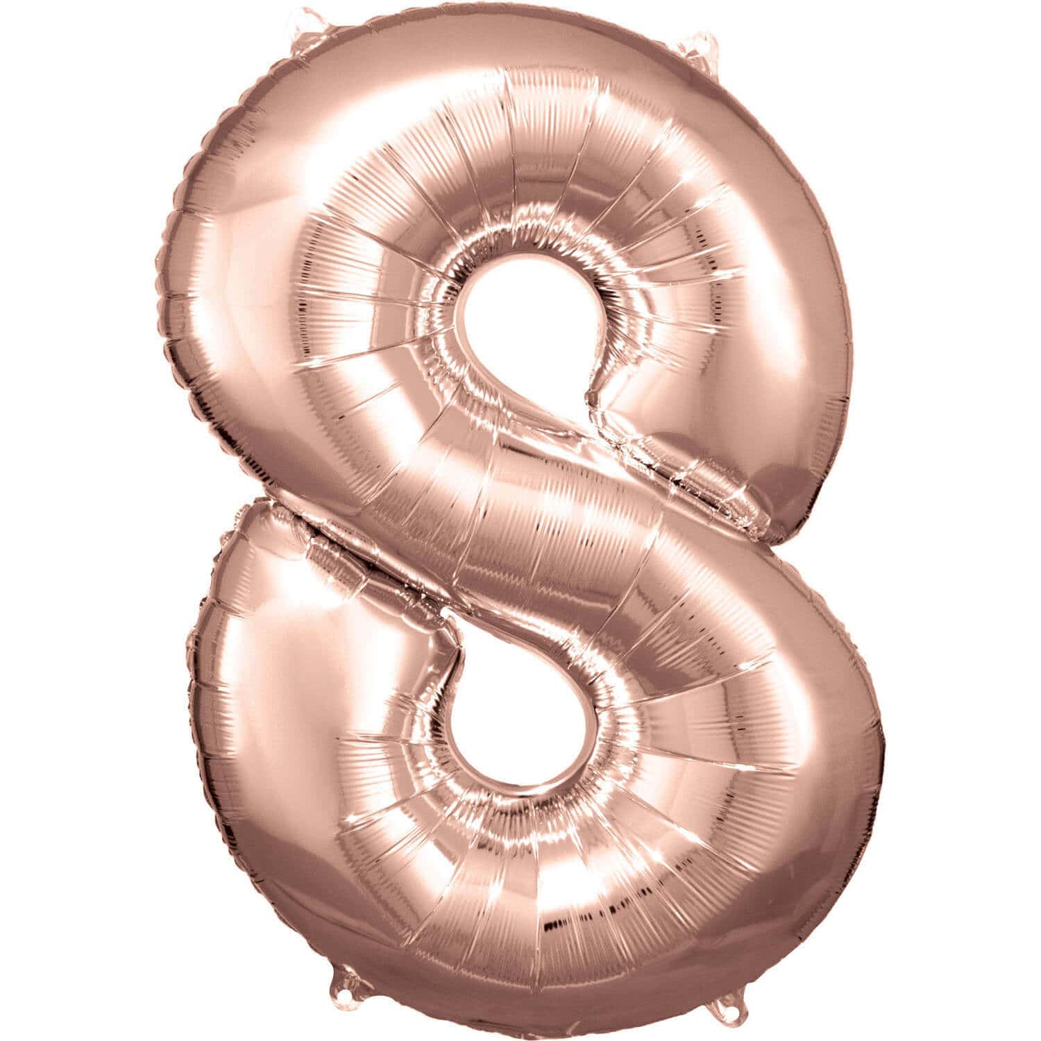Veliki folija balon broj -8 Rose gold, 80 cm