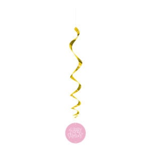 Viseća dekoracija baby shower roza