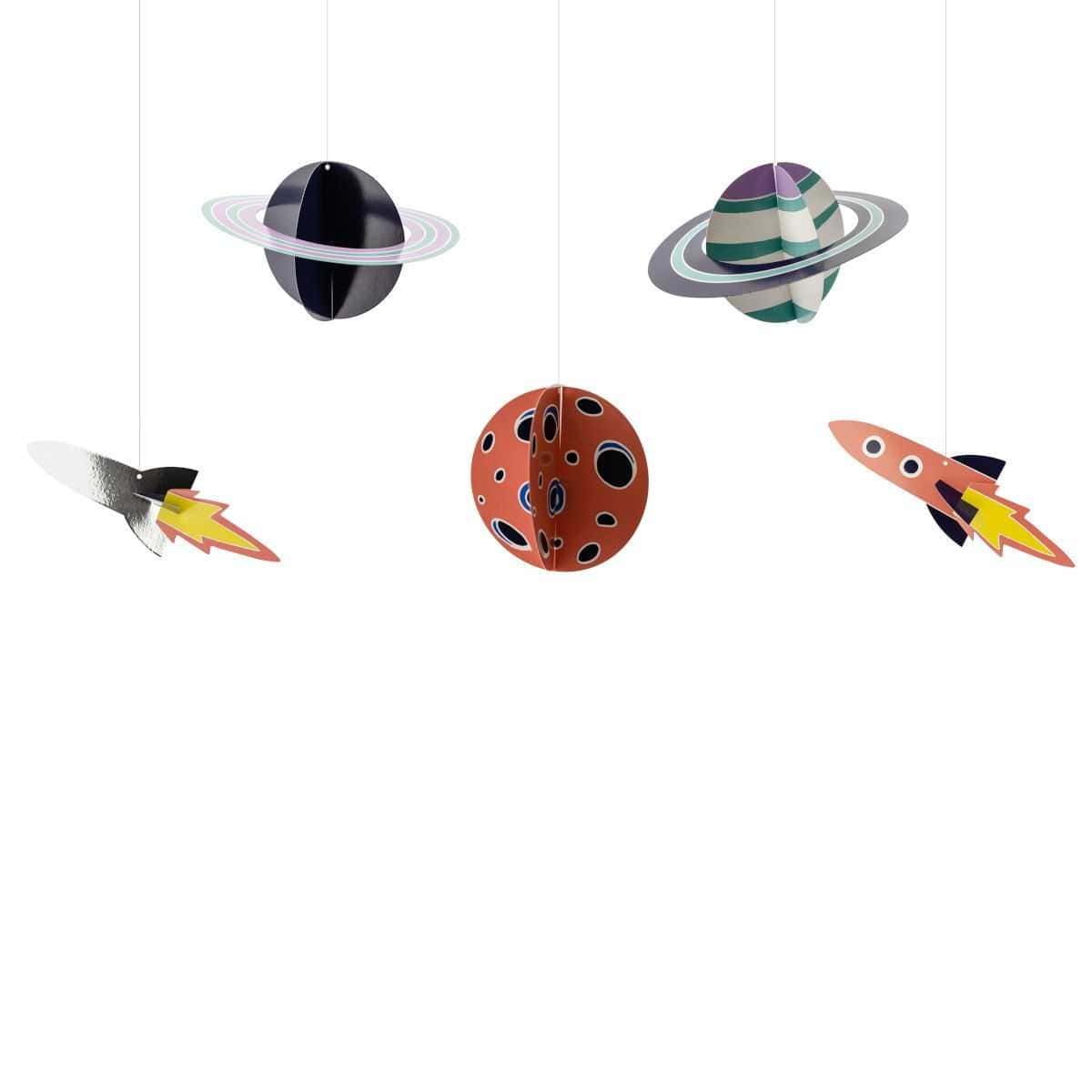Viseća dekoracija Space, 5kom