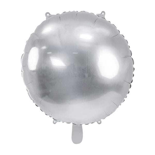 Veliki folija balon OKRUGLI 80cm srebrni
